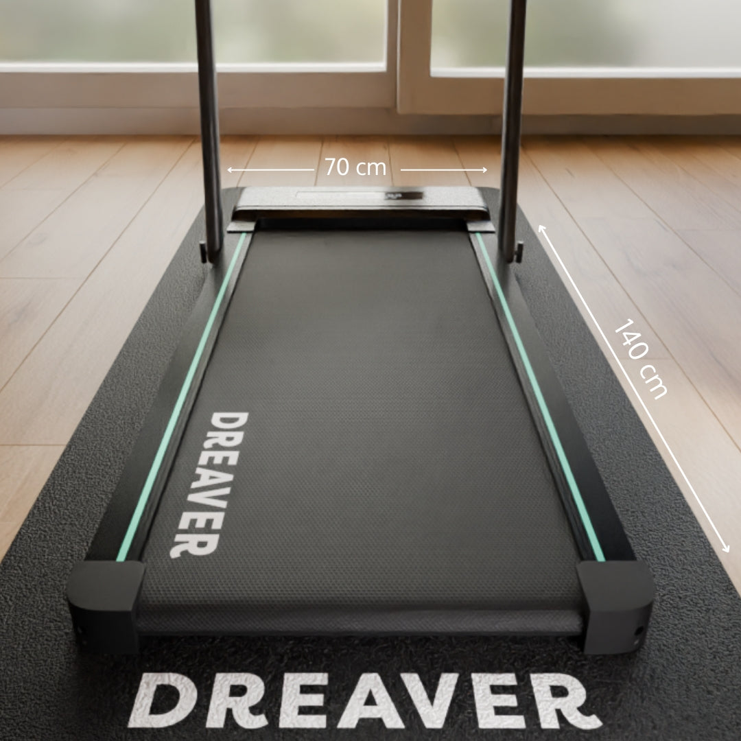 Bodem Beschermmat Fitnessapparatuur 28x70 Cm 6mm Dik - Set Van 2 Loopbandmatten Met Antislip