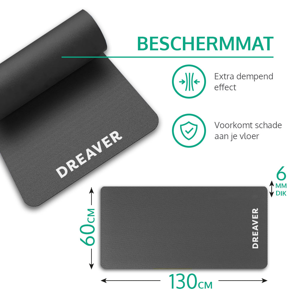 Dreaver - Antislip Beschermmat - Extra Dempend & Vloerbeschermend